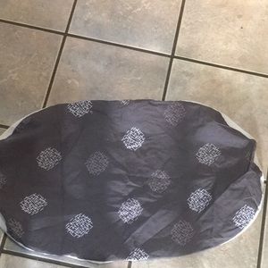 Bassinet pillow/cushion cover  gray